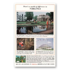 1963 Virginia Print Ad | World Difference