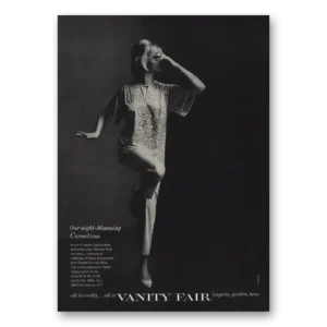 1963 Vanity Fair Undergarments Print Ad | Night Blooming