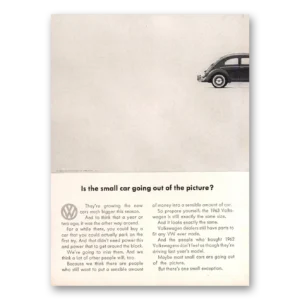 1963 Volkswagen Beetle Print Ad | Small Car
