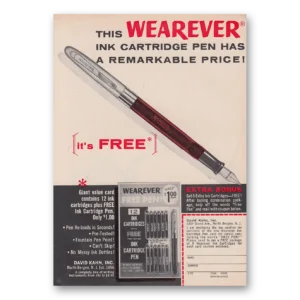 1963 Wearever Pens Print Ad | Wearever Ink