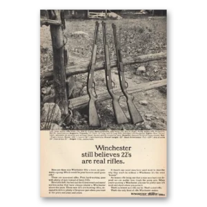 1963 Winchester Repeating Arms Print Ad | Still Believes 22s