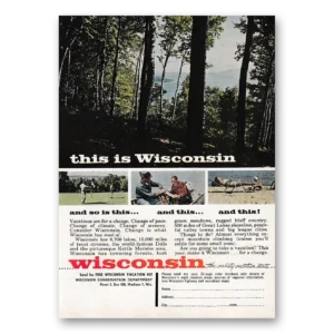 1963 Wisconsin Print Ad | This Is Wisconsin