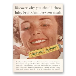 1963 Wrigleys Gum Print Ad | Chew