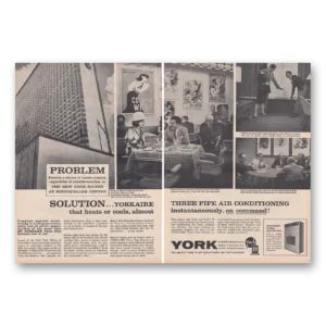 1963 York Air Conditioning Print Ad | Rockefeller Center