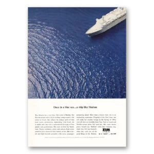1963 Zim Lines Print Ad | Once In Blue Sea