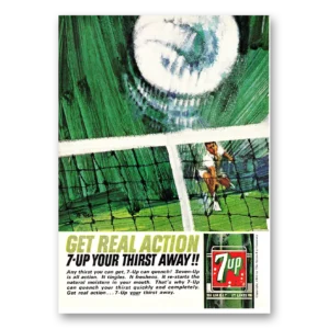 1964 7Up Print Ad | Volleyball