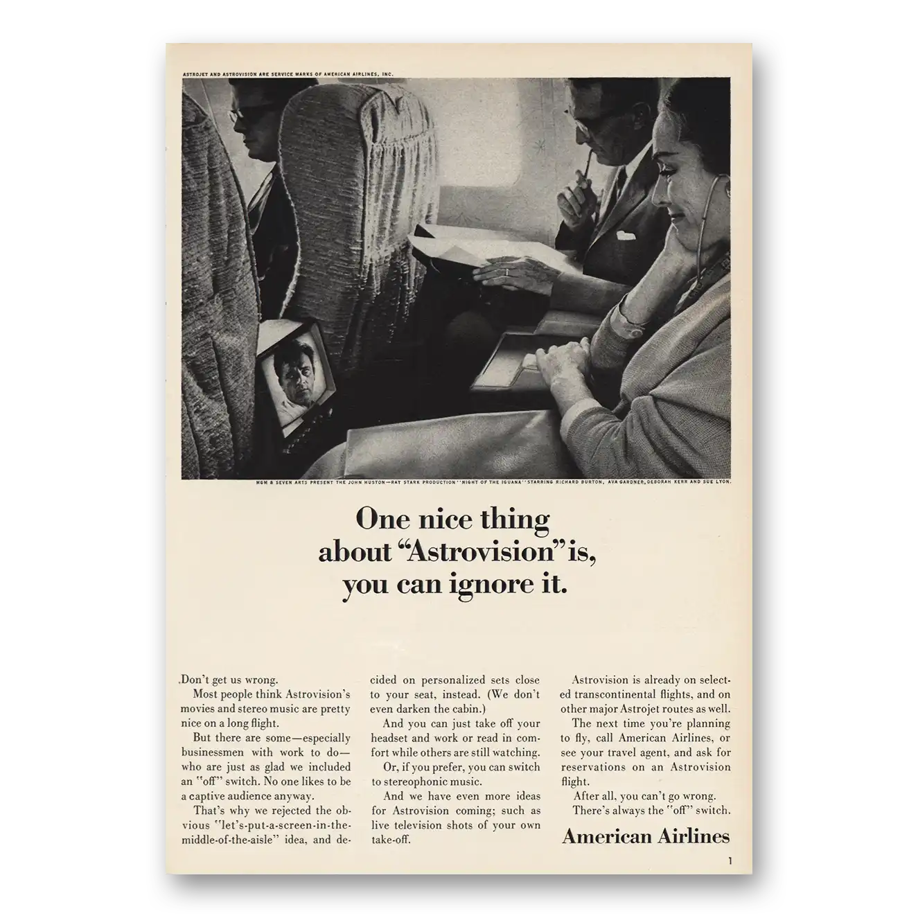 1964 American Airlines Print Ad | Astrovision