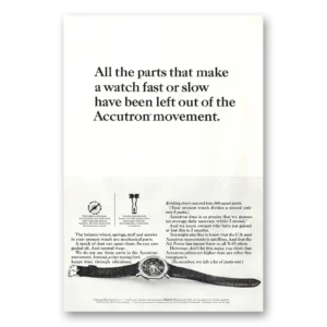 1964 Accutron Watch Print Ad | Watch Fast