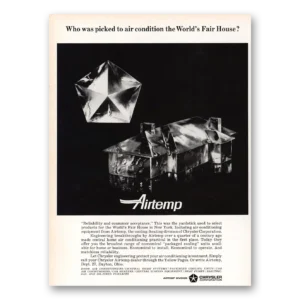 1964 Airtemp Air Conditioning Print Ad | Worlds Fair