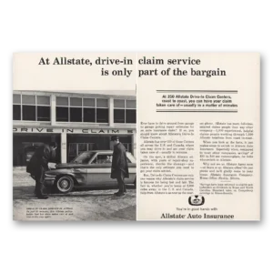 1964 Allstate Insurance Print Ad | Drive In Claim