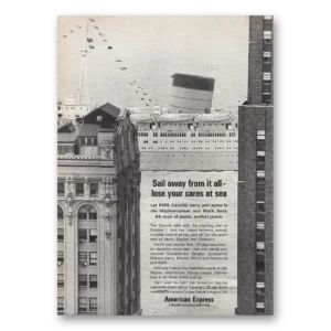 1964 American Express Print Ad | Sail Away