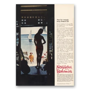 1964 Bahamas Print Ad | Just Far Enough Away
