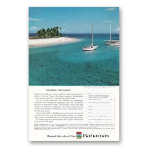 1964 Bahamas Print Ad | Sandy Cay