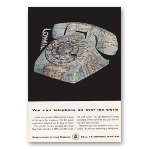 1964 Bell Telephone Print Ad | Telephone All Over