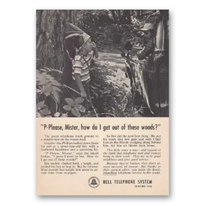 1964 Bell Telephone Print Ad | Please Mister
