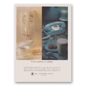 1964 Bell Telephone Print Ad | Breakfast Bedtime