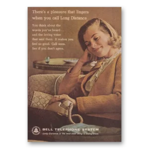 1964 Bell Telephone Print Ad | Pleasure Lingers