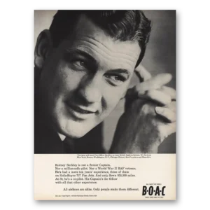 1964 British Airways BOAC Print Ad | Rodney Berkley