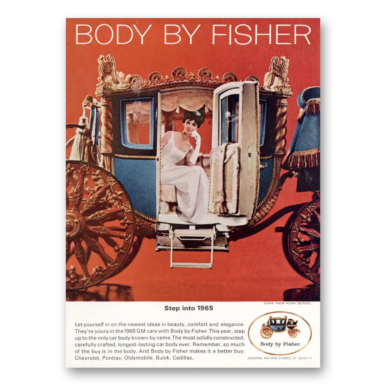 1964 Body by Fisher Print Ad | Step Into Carriage