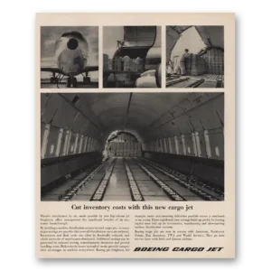 1964 Boeing Cargo Jet Print Ad | Cargo Jet