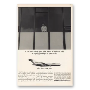 1964 Boeing Print Ad | Only Thing You Hate About Business Trip