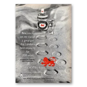 1964 Booths Gin Print Ad | On Trail
