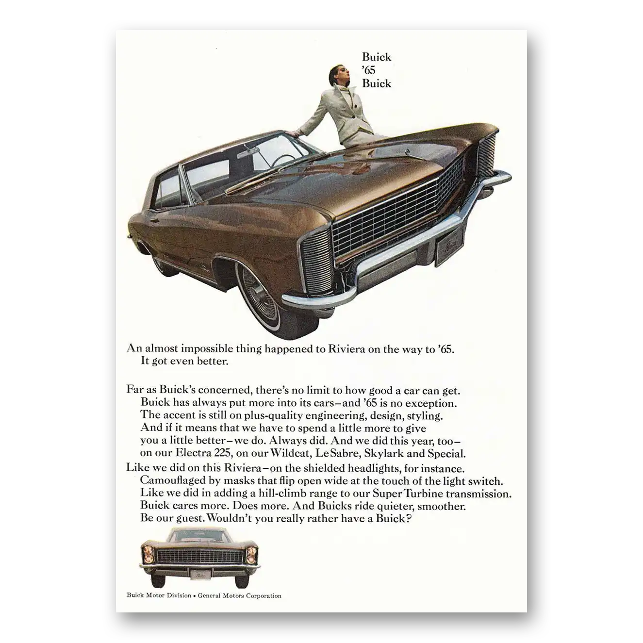1964 Buick Riviera Print Ad | Thing Happened
