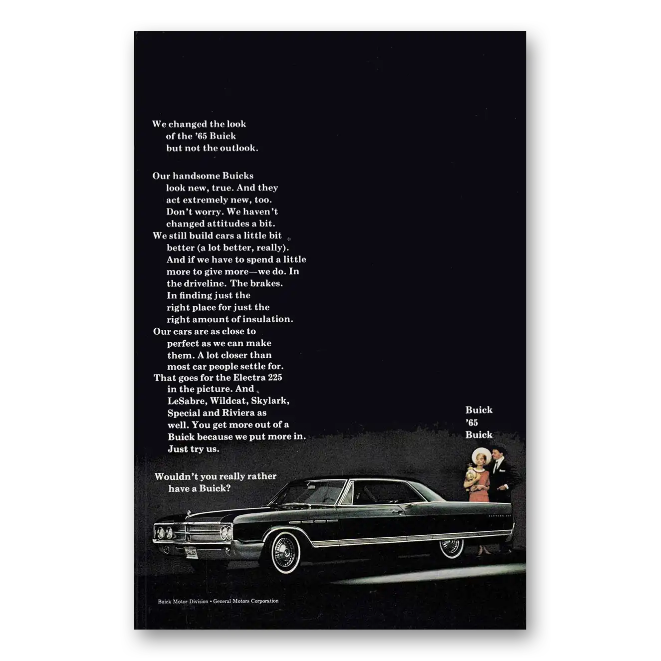 1965 Buick Electra Print Ad | Changed Look