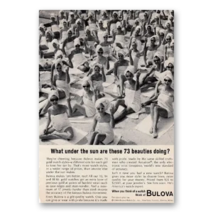 1964 Bulova Watch Print Ad | 73 Beauties