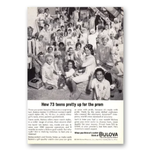 1964 Bulova Watch Print Ad | 73 Teens