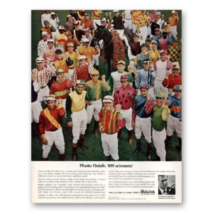1964 Bulova Watch Print Ad | Photo Finish