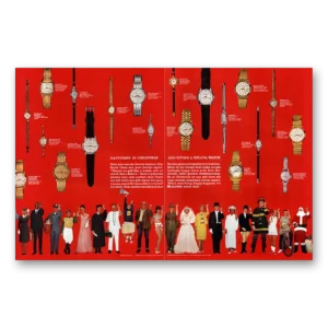 1964 Bulova Watch Print Ad | Christmas