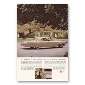 1964 Cadillac Print Ad | Windshield