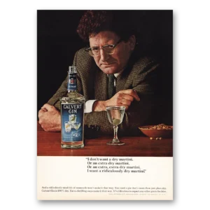 1964 Calvert Gin Print Ad | Calvert
