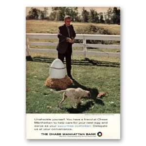 1964 Chase Manhattan Bank Print Ad | Unshackle Yourself