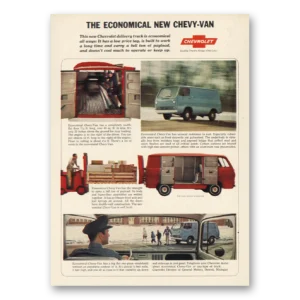1964 Chevy Van Print Ad | Delivery Truck