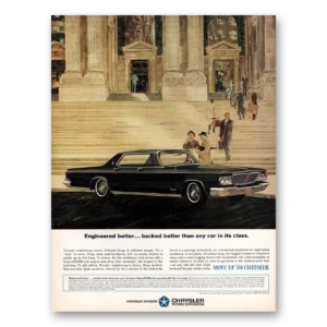 1964 Chrysler Print Ad | Engineered Better