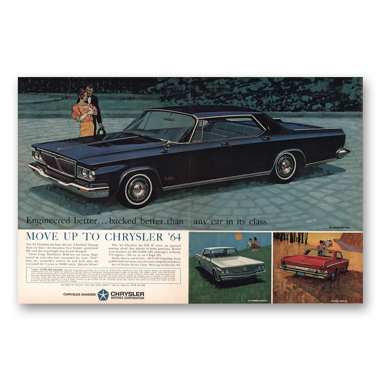 1963 Chrysler New Yorker Print Ad | Engineered