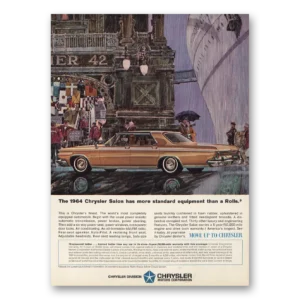 1964 Chrysler Salon Print Ad | More Standard Equipment