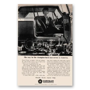 1964 Chrysler Corporation Print Ad | Back Set Driver