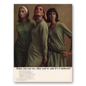 1964 Colebrook Print Ad | What Can You Say