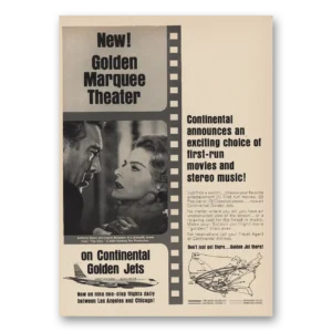 1964 Continental Airlines Print Ad | Golden Marquee Theater