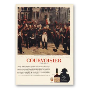 1964 Courvoisier Print Ad | Great Products Great Men