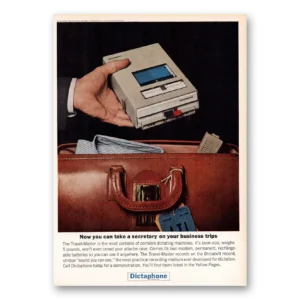 1964 Dictaphone Print Ad | Business Trips