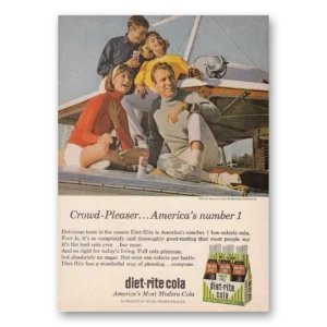 1964 Diet Rite Cola Print Ad | Crowd Pleaser
