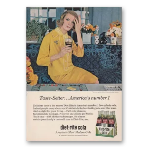 1964 Diet Rite Cola Print Ad | Taste Seller