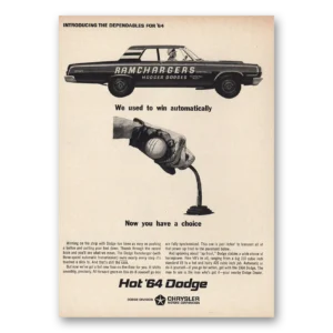 1964 Dodge Print Ad | Ram Chargers