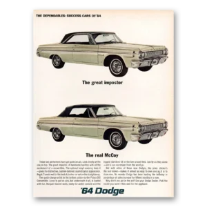 1964 Dodge Polara Print Ad | Great Imposter