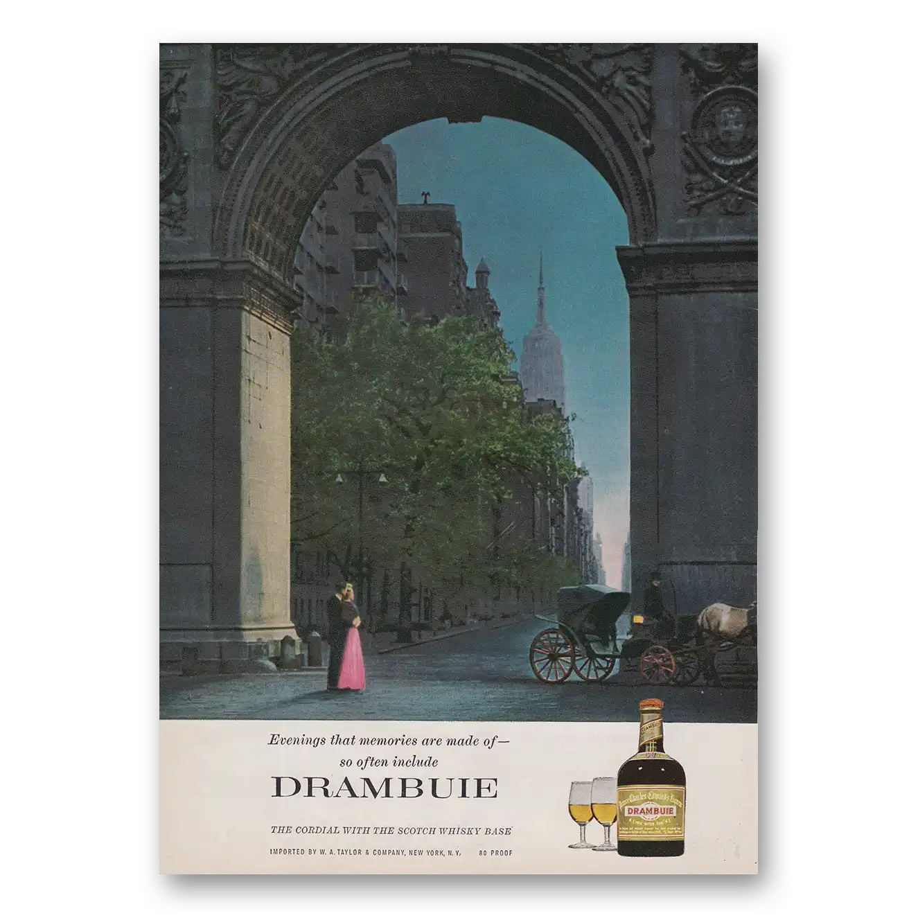 1964 Drambuie Print Ad | Evenings