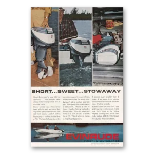 1964 Evinrude Print Ad | Sweet Stowaway